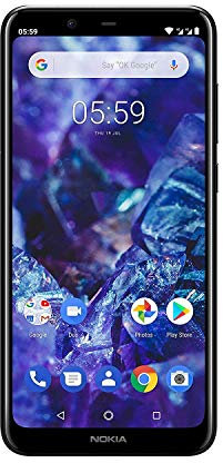 Nokia Smartphone 5.1 Plus (14,73 cm (5,8 pollici), display HD+, 13 MP + 5 MP, doppia fotocamera posteriore, fotocamera frontale da 8 MP, memoria interna da 32 GB, RAM da 3 GB, Dual Sim), nero lucido