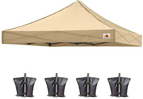 ABCCANOPY Ersatz-Baldachin für Pop-Up-Zelt (20,3 x 20,3 cm, Beige)