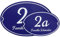 Hausnummer Schild blau 21x14 oval mit Nummer und Name Bedruckt