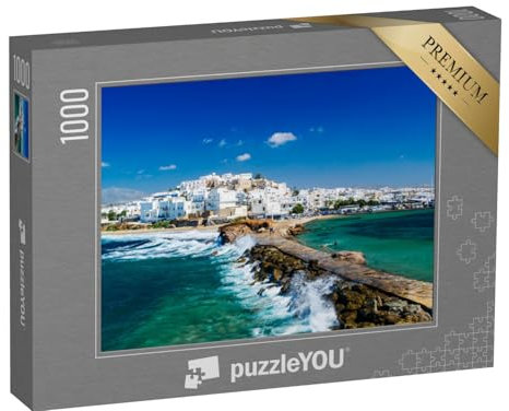 puzzleYOU: Puzzle 1000 Teile „Blick auf Naxos, Kykladen, Griechenland“ – aus der Puzzle-Kollektion Griechenland