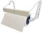 Tecnokit Papier rollenhalter, Wandmontage, Weiß, für Spulen von 29 cm, 40 x 20 x 23 cm, Wandspender, mit Kleinteilen für den Einsatz und Montage