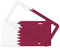 Kennzeichen- & Rahmen-Set Qatar Flagge Kennzeichenrahmen 2er Set Vorne & Hinten Nummernschildhalterung mit Befestigungssatz, rostfrei & wetterfest, Made in USA