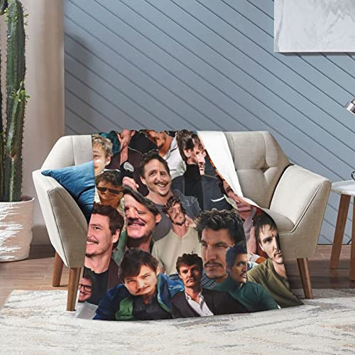 Pedro Actor Pascal Überwurfdecke, ultraweiches Flanell-Fleece, leichte Überwurfdecke, warme Klimaanlage, Decke für Couch, Sofa, Bett, 203 x 152 cm