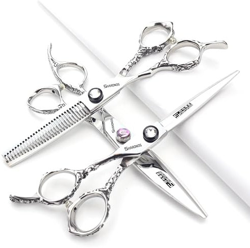 6-Zoll-Linkshänder Friseurschere Friseur Friseur Friseur Scheren Set (Drei Stück Set)