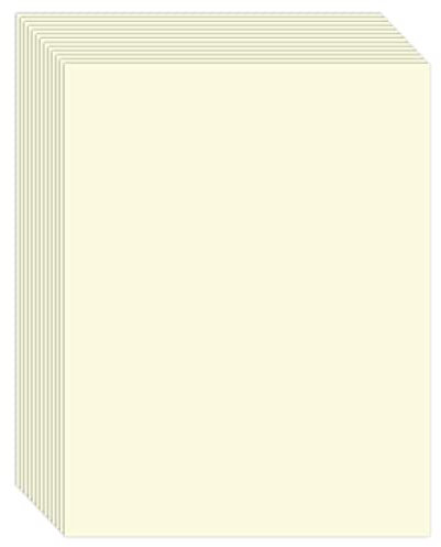 50 Blatt cremefarbener Karton, 250 g/m², 250 g/m² dickes Papier, Kartonpapier für Bastelarbeiten, Kartenherstellung, Einladungen, Drucken, Zeichnen, Scrapbook-Zubehör