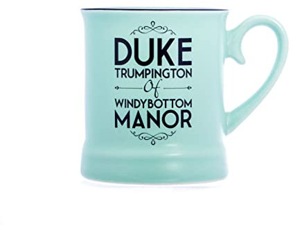 Boxer Gifts Tasse mit Aufschrift Duke Trumpington, viktorianisches Motiv, lustiges Geschenk für ihn, Blau