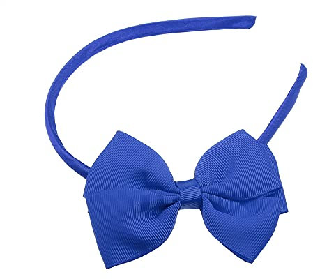 VOCOSTE Nœud Bandeau, Mode Mignon Polyester Serre-Tête pour Adolescent, Bleu Foncé, 5.9x4.4 Pouce