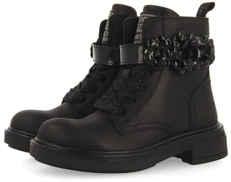 STIVALI IN STILE MILITARE IN PELLE CON CINTURINO RIMOVIBILE E REGOLABILE.