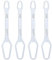 QUARKZMAN 4 Piezas de Llaves de Carraca Ajustables Galvanizadas de Doble Extremo Multifuncionales Universales de 3-17 mm de Grosor de 0.14 y Longitud de 5.9, Tono Plateado