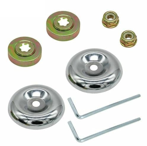 Collect Light 8pcs Grass Trimmer Brush Cutter Fixing Kit Blade Metal Nut Attachment for Stihl Lawn Mower Attachment Metal Blade Strimmer Grass Trimmer Head Adapter Attachment Nut Kit for Stihl Blade