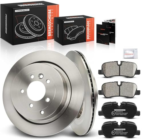 Frankberg 1x Frankberg Brake Disk + 4x Rear brake pads LR021316, LR019627