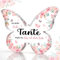 CheriGift Tante Geschenk, Acryl Schmetterling Plakette, Beste Tante der Welt Geschenke, Geschenk für Tante zum Weihnachten Muttertag