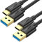 SUNGUY Câble USB C, [2 pièces 0,5m] Câble USB A vers USB C 10 Gbps Cable Android auto Compatible avec iPhone 16/15 Pro Max, Galaxy S24 S23 S22, SSD