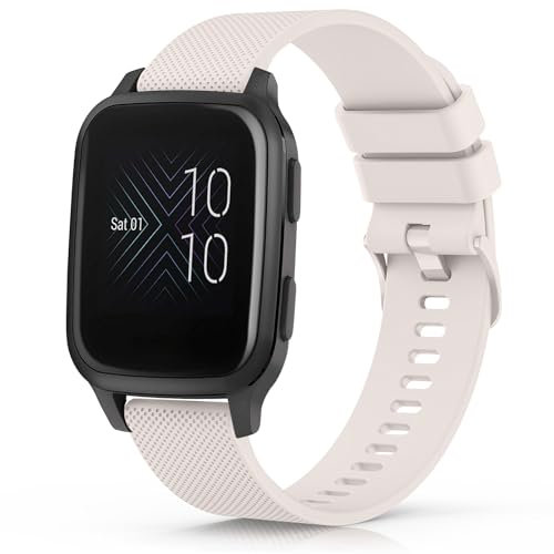 Oumida Armband für Garmin Venu Sq Music Armband für Damen und Herren, Verstellbarer klassischer Sport Ersatzarmband mit Garmin Venu Sq 2 Music/Venu Sq 2 /Venu Sq/Venu/Venu 2 Plus (Sternenlicht)