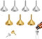 CALLYSONIC Juego de 7 embudos pequeños, de metal, pequeños embudos para rellenar y transferir líquidos, perfumes, aceites esenciales