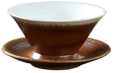 HUIJIQX Set di tazze da caffè e piattino in ceramica, tazza da caffè latte, tazza da tè in ceramica, tazze da tè pomeridiano in porcellana, tazza per latte per colazione (H)