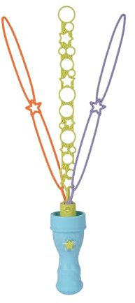 Bubble Fun - Bastone per bolle di sapone Triple, meccanismo pieghevole, in diverse misure, 120 ml, 37 cm, a partire dai 3 anni in su