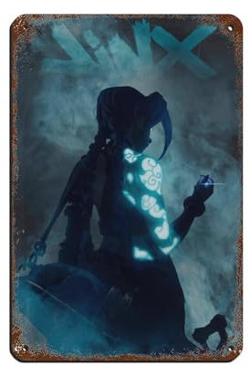 Jinx Poster Arcane Jinx Poster, Blechschild, Vintage, Metall, Pub, Club, Café, Bar, Zuhause, Wandkunst, Dekoration, Poster, Retro, 20 x 30 cm