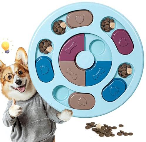 Hundespielzeug Intelligenz, Intelligenzspielzeug für Hunde, IQ-Training, waschbar, Intelligenzspielzeug für Hunde, waschbares Hundeleckerli-Spielzeug, Hundespielzeug für Welpen und Katzen (Blau)