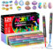 TrendGate 120 Couleurs Feutre Acrylique, Marqueur Peinture Acrylique Pinceau Pour Papier, Verre, Galet, Métal, Plastique, Bois, Oeuf, Céramique, Textile