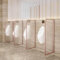 Urinal-trennwand Paneel Wc-trennwand, Hotel/öffentliche Toilette wasserdichte Urinaltrennwand, Gehärtete Glasscheibe Edelstahl E, Für Sool/Bar, Rose D, 4Pcs