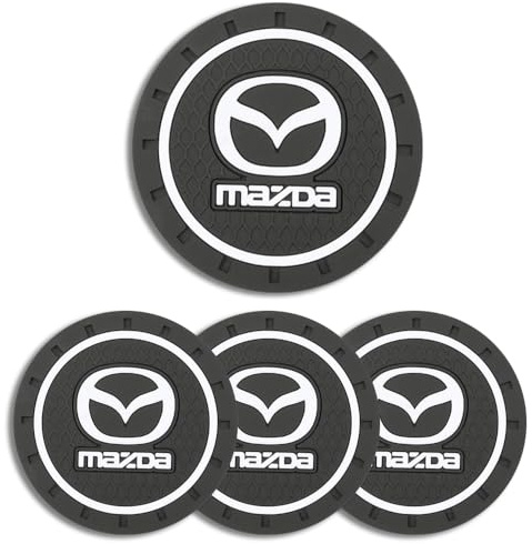 WpTGEX 4 Pcs Car Cup Holder Coaster For Mazda CX 5 2012-2021 2022 2023 2024 2025 KE KF, Coaster, Non Slip Car Insulation Cup Mats, Shockproof Anti Dust Car Cup Holder Insert, Car Cup Holder Gadget