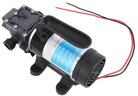 Garosa Pompa di Membrana Elettrica Potente Pompa per Booster di Pressione D'acqua Auto -impressionante 120 -W per Moto, Materiale ABS