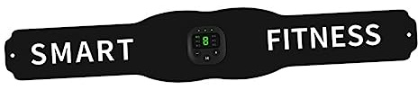 Ems Gürtel Bauchmuskeltrainer USB Aufladbar für Bauchmuskeltraining | Schwarz, PU Leder und Kunstharz, Verstellbar für Damen und Herren, Fitnessgeräte für Zuhause