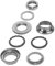 M-Wave Messingshlager_390428_4015493390664 Eco Headset Stahl Chrom 1 Zoll (22,4/30,0/27,0 Mm), Schwarz, Einheitsgröße