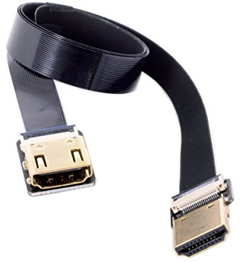cablecc CYFPV Cavo piatto dritto HDMI tipo A maschio a femmina FPC per fotografia aerea con drone multicopter HDTV