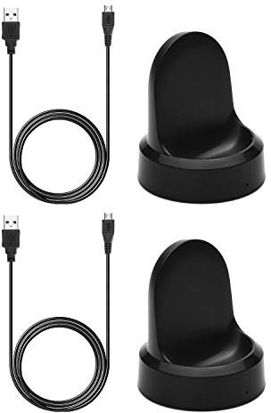 Austuo 2 Stück kompatibel mit Samsung Gear S3 S2 Ladestation, kabellose Ladeschale für Samsung Gear S2, S3 Sport/Classic/Frontier Smart Watch