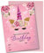 DRAAK 10 x Unicorn Birthday Party Invitations Invites Girl Children Kids Pack Pink (10 Pack)