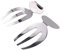Set di 2 Posate per Insalata in Acciaio Inox, Posate da Insalata, Pinze da Cucina, Utensili per Insalata, Frutta, Pasta Mescolare, Lavabili in Lavastoviglie