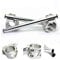 TARAZON CNC 46mm Motorrad Aluminium Lenkerstummel Stummellenker für KAWASAKI ZX-6R ZX-9R ZRX 1100 1200 für SUZUKI SV 1000 7/8 22mm Silber