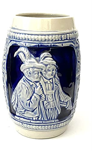 Krug, Ton Krug, Jäger Krug, Wein Krug, 0,5L, Bayerische Krug mit Spruch