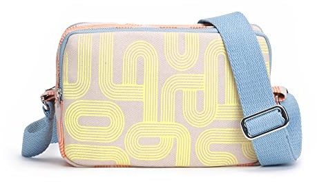 Ecoright Crossbody Bag Damen, Canvas Damen Handtasche Klein Und Umhängetasche Damen Mit Cotton Verstellbarem Riemen