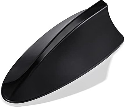 Eightwood Antenna Auto Pinna di Squalo, Autoadesiva Impermeabile antenna pinna squalo auto universale Auto Amplificatore Antenna Auto Corta 6 cm nero