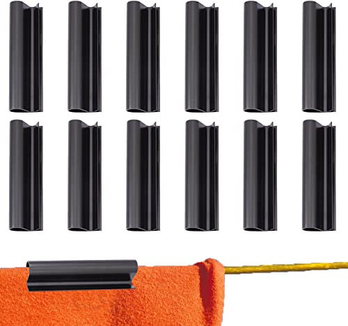 Mandeep 12 Pièces Attache Bâche Piscine Hors Sol Clips pour Bâche Hiver Piscine Pince pour Piscine pour Piscine Frame