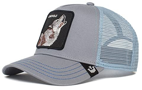 Goorin Bros. Unisex-Erwachsene The Farm Original Seasonal Snapback Trucker Hat for Men and Women Baseballkappe, Zinn, der einsame Wolf, Einheitsgröße