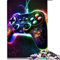 1000 Teile Puzzle Gaming Neon Puzzles für Erwachsene Kartonpuzzles Lernen Lernspielzeug Familienspiele (Größe 26x38cm)