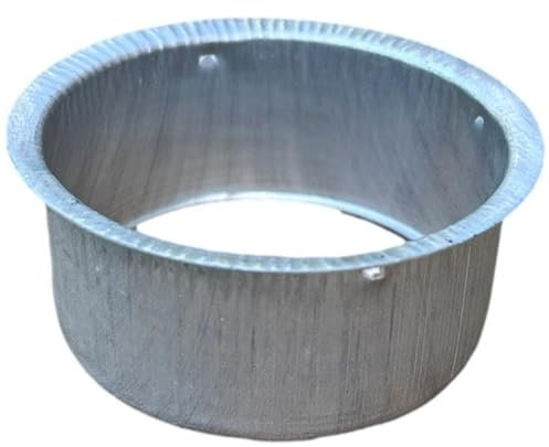 K-TEC Aluminium-Regenrinne, rund, für 7,6 cm runde oder 3 x 4 Fallrohre, 2 Stück