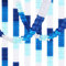 Girlanden Blau Weiß, 6pcs Hängenden Papier Kleeblatt Girlande Blau, Partygirlanden Papier für Geburtstag Jugendweihe Konfirmation Taufe Fasching Unterwasser Hochzeit Party Deko