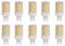 G9 LED Lampe 10W, 800LM, Warmweiß 3000K, Ersatz 50W-100W G9 Halogenlampe, G9 Sockel, Kein Flackern, Nicht Dimmbar, G9 Glühbirnen für Kronleuchter, Deckenleuchten, Wandleuchten, AC 220-240V, 10er Pack