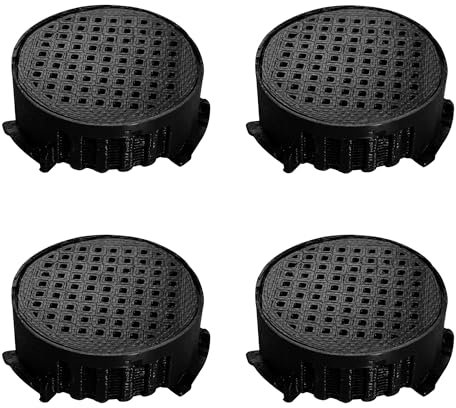 4 Stück Aktivkohlefilter 45mmØ passend für Ersatz für Liebherr Fresh Air Filter Kühlschrank 9096342, Fresh Air Filter mit Aktivkohle, Kühlschrankfilter