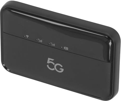 5G WiFi6 Mobile Hotspot, 2.4/5.8GHz Dual Band Travel Router, 1000mAh IP54 Waterproof Wireless Router with Nano SIM Card Slot, Up To 16 Devices