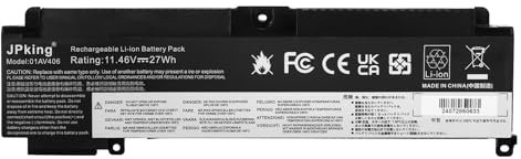 JPking 01AV406 01AV408 Batterie pour Lenovo ThinkPad T460S T470S 00HW024 00HW025 00HW038 01AV405 01AV407 01AV462 L16M3P73 SB10J79002 SB10J79003 SB10J79004 SB10K97605 SB10F46462 SB10F46463 SB10F46476