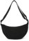 Amexo Cord Crossbody Tasche Damen Halbmond Umhängetasche mit Schultergurt Einstellbar Retro Dumpling Bauchtasche für Einkaufen Dating Reisen und Arbeiten (Schwarz)