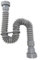 Uwithdanceme Doppelköpfiges Abflussrohr-Set, flexibles Abflussrohr, teleskopisch, 200–800 mm, für Küche, Badezimmer, Waschbecken, Sanitärarbeiten