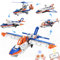 SliBoeyX 5-in-1 City ferngesteuertes STEM Flugzeug-Bauset – App & Fernbedienung – Airplane Flughafen Hubschrauber Baustein Spielzeug – Stadt-Thema Geschenk für Kinder ab 6 Jahren (325 Teile)