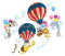 UPKOCH 1 Satz Tierdekorationsaufkleber Karikatur Party Wand Kinderzimmer Babyzimmer Tieraufkleber Aufkleber Für Heißluftballons Kindermaueraufkleber Tieraufkleber Dekoration Pvc